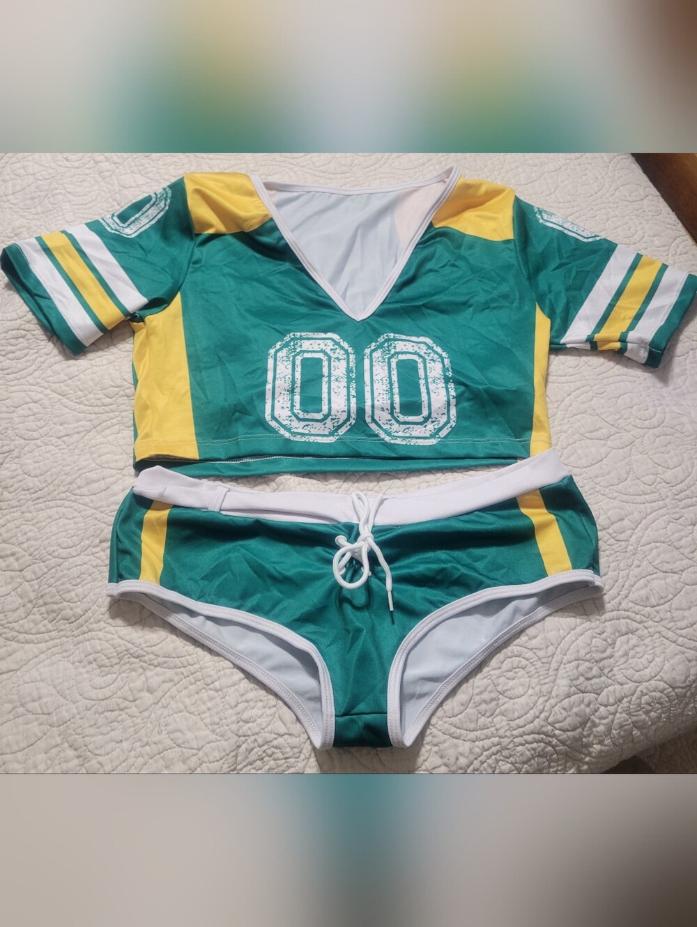 Sexy Green Bay Fantasy Football Costume Size Med